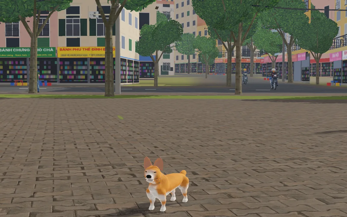 Chó Corgi trong game Một Ngày Làm Chó