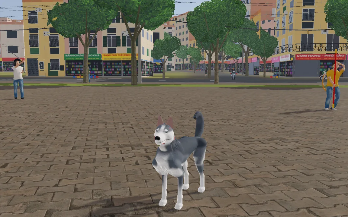 Chó Husky trong game Một Ngày Làm Chó